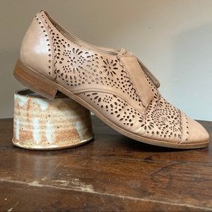 Via Spiga Cutout leather loafers